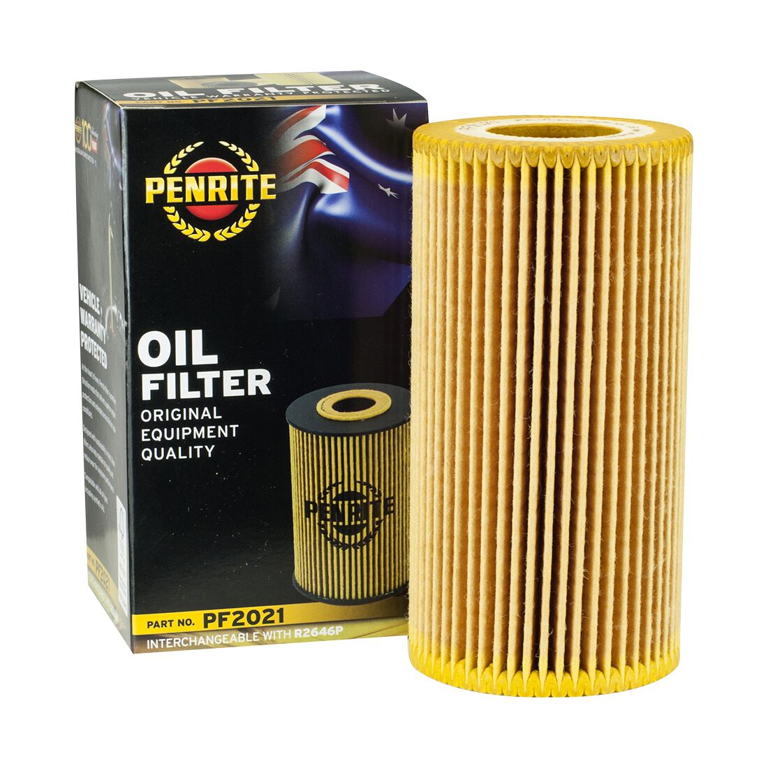 Penrite Oil Filter PF2021 (Interchangeable with R2646P), , scanz_hi-res