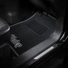 Juicy Couture 4 Piece OG Big Bling Carpet Floor Mats - Black, , scanz_hi-res