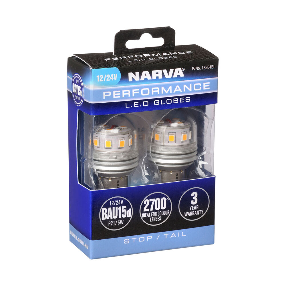 Narva Automotive Globes - Performance LED Bayonet 12V, P21/5W