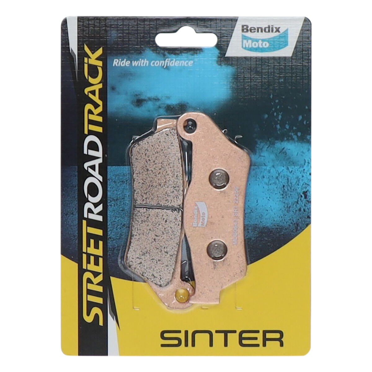 Bendix Street Road Track Motorcycle Disc Brake Pads - MDB0643-SRT, , scanz_hi-res