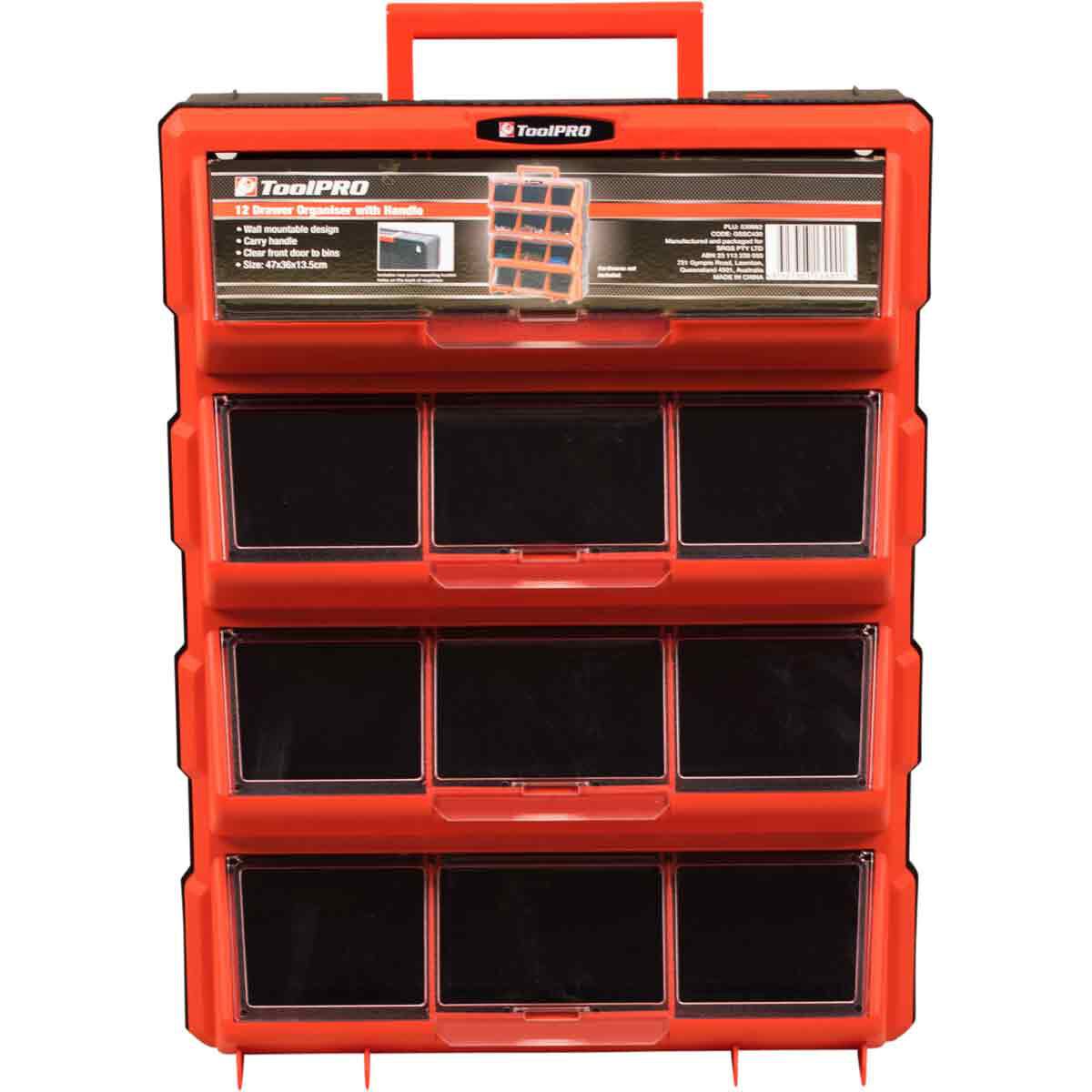 ToolPRO Organiser Portable 12 Drawer, , scanz_hi-res
