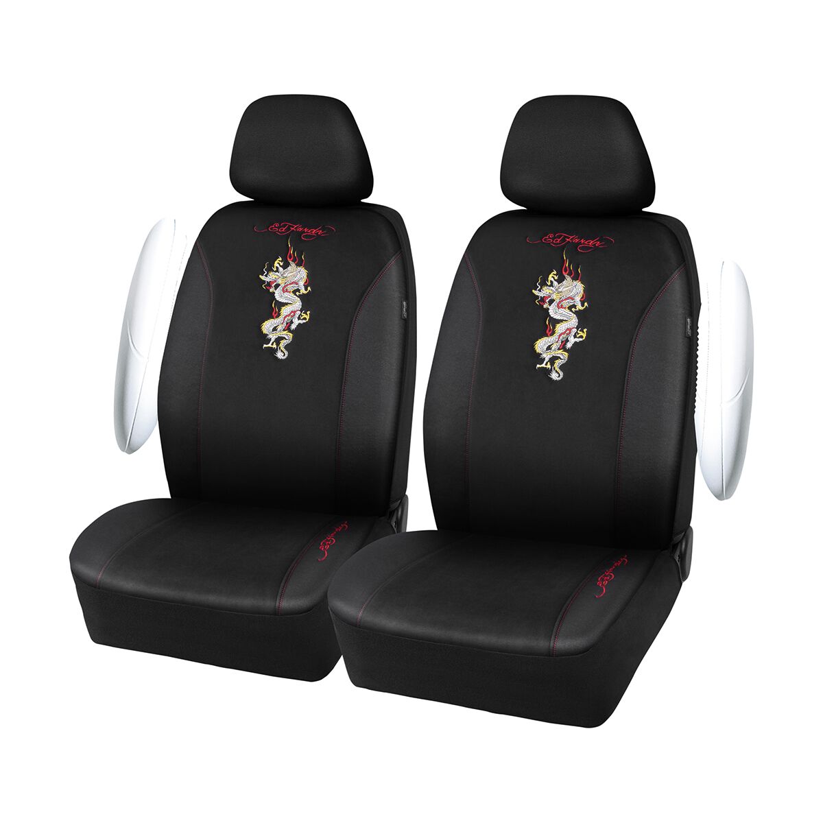 Ed Hardy Dragon Seat Cover - Velvet/Twill 30SAB, , scanz_hi-res