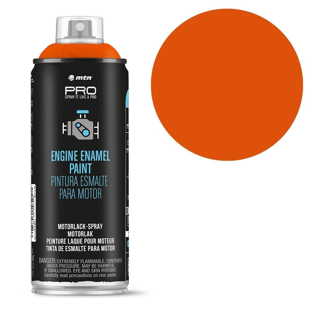 MTN PRO Engine Enamel Orange Chevy 400ml Spray Paint, , scanz_hi-res