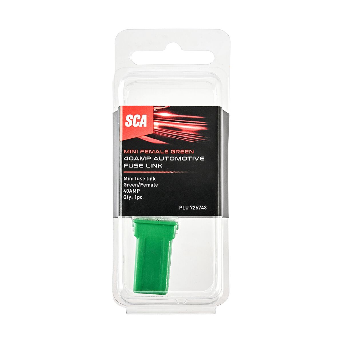 SCA Automotive Fuse Link - Female Mini, 40 Amp, Green, , scanz_hi-res