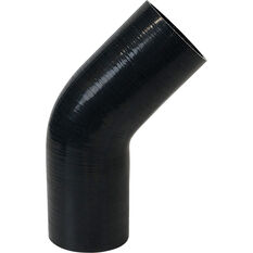 SAAS Black Silicone 45 Degree Angled Hose, 76mm x 76mm SSH457676, , scanz_hi-res