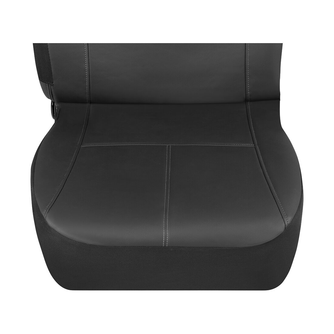 SCA Leather Look Stitch Seat Covers Black & Grey, Adjustable Headrests, Airbag Compatible, Size 30A, , scanz_hi-res