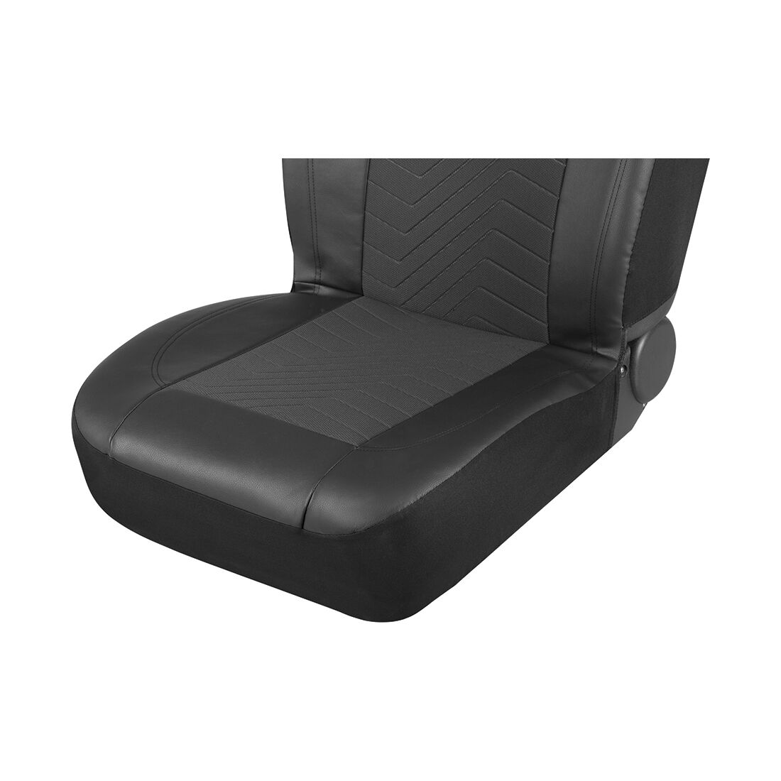 SCA Jacquard & Leather Look Seat Covers Black, Adjustable Headrests, Airbag Compatible, Size 30A, , scanz_hi-res