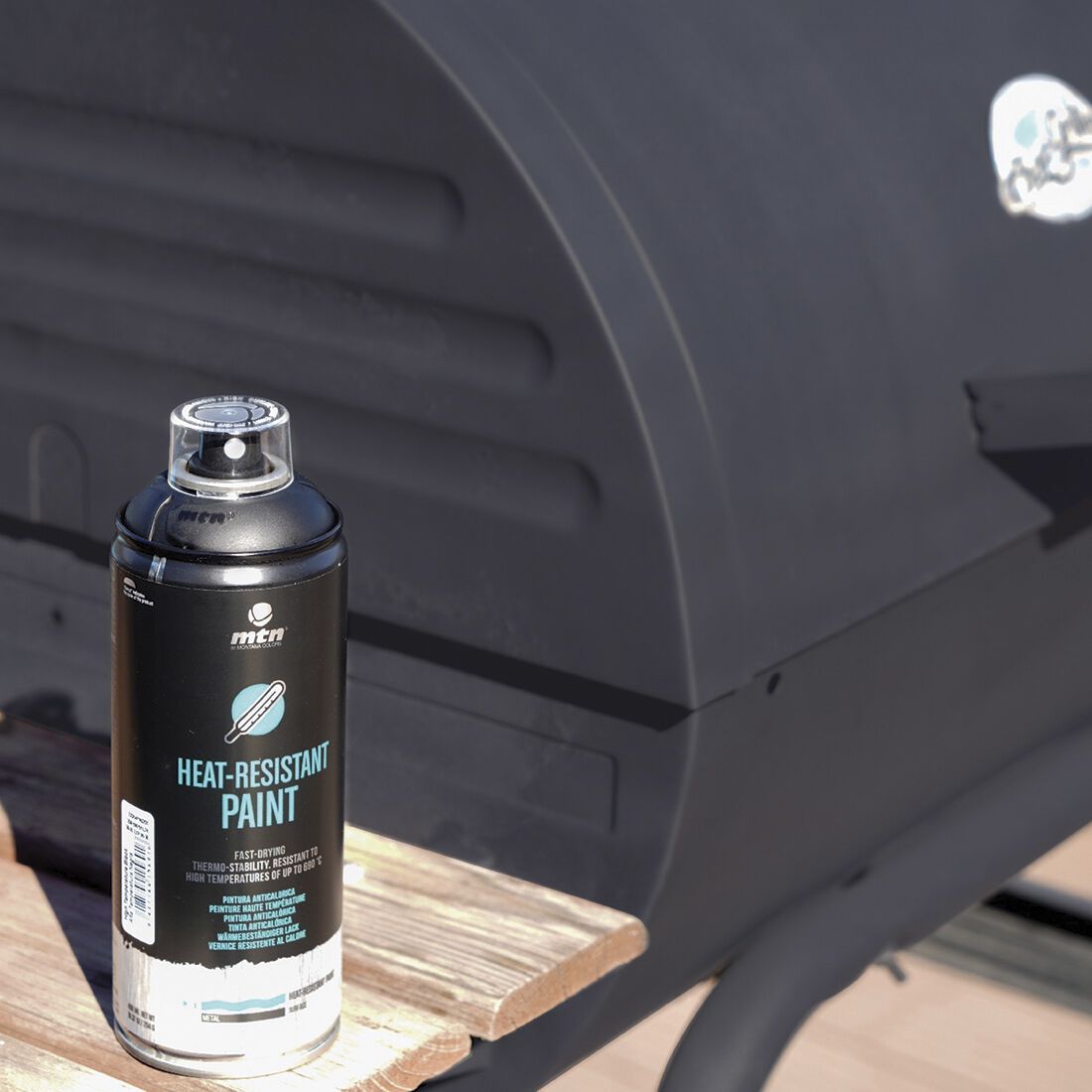 MTN Pro Black Heat Resistant Spray Paint 400mL, , scanz_hi-res