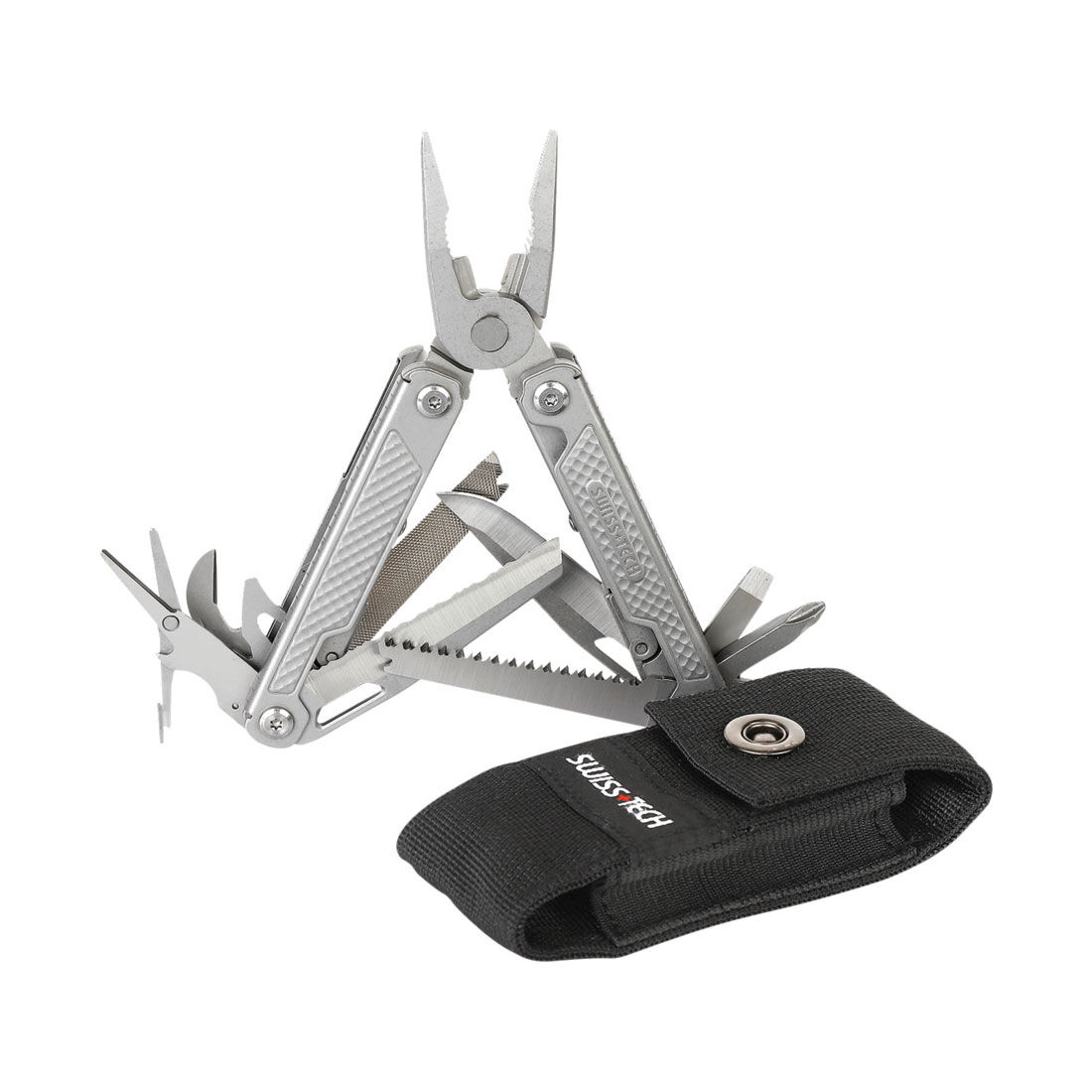 SWISSTECH 17-In-1 Folding Multitool Pliers, , scanz_hi-res