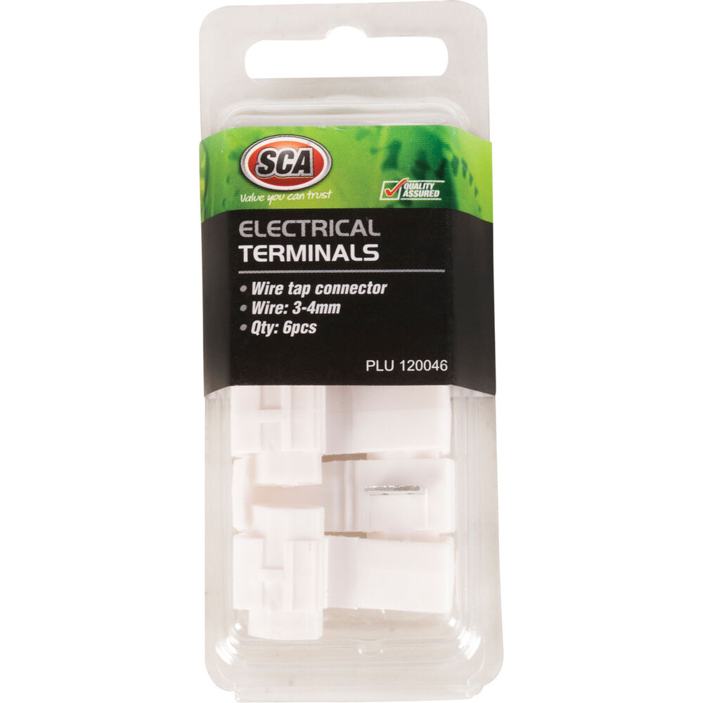 Sca Electrical Terminals Wire Tap Connector 3 4mm 6 Pack Supercheap Auto New Zealand