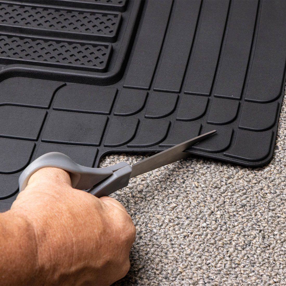 Armor All Deep Dish Rubber Car Floor Mats - Front & Rear, Black, , scanz_hi-res