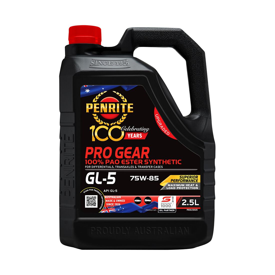 Penrite Pro Gear Oil - GL-5 75W-85 2.5 Litre, , scanz_hi-res