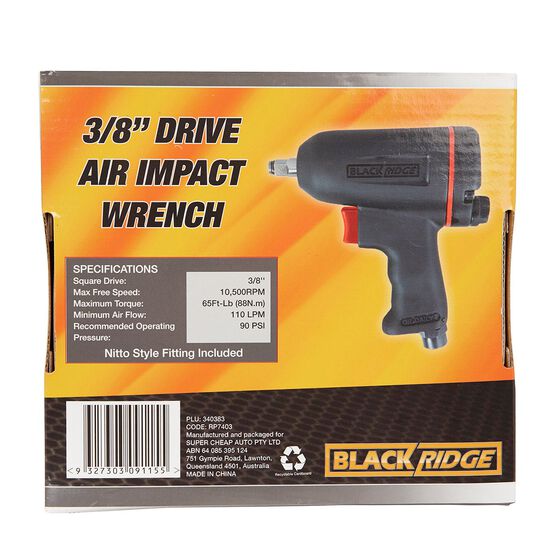blackridge air impact wrench 3 8 drive