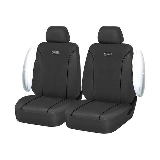 Ridge Ryder Canvas Seat Covers Charcoal/Black 30SAB, , scanz_hi-res
