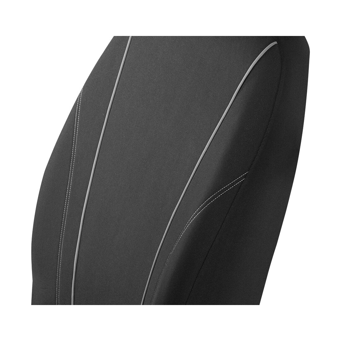 SCA Essential Polyester Seat Covers Black & Grey, Adjustable Headrests, Airbag Compatible, Size 30A, , scanz_hi-res