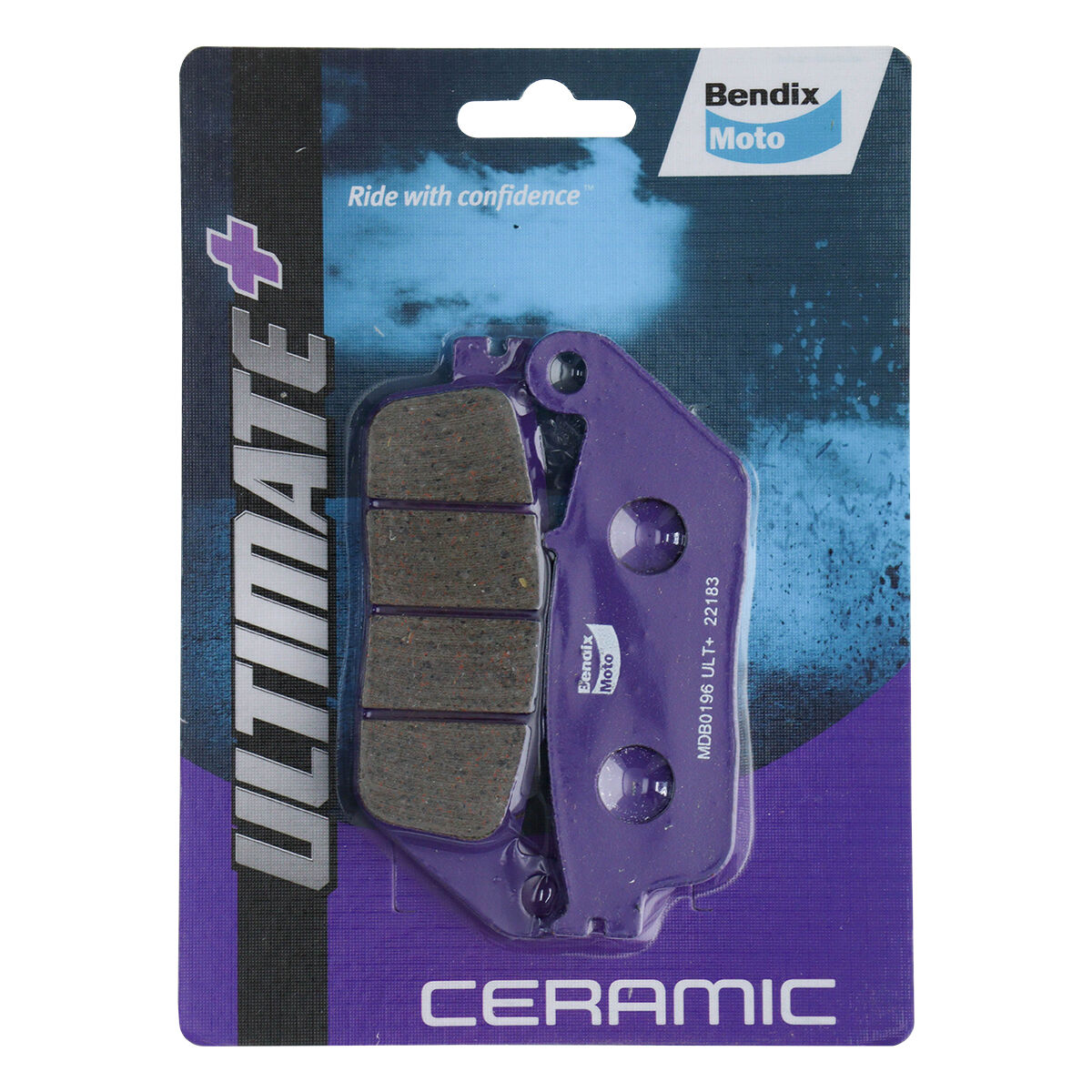 Bendix Ultimate+ Motorcycle Disc Brake Pads - MDB0196-ULT+, , scanz_hi-res