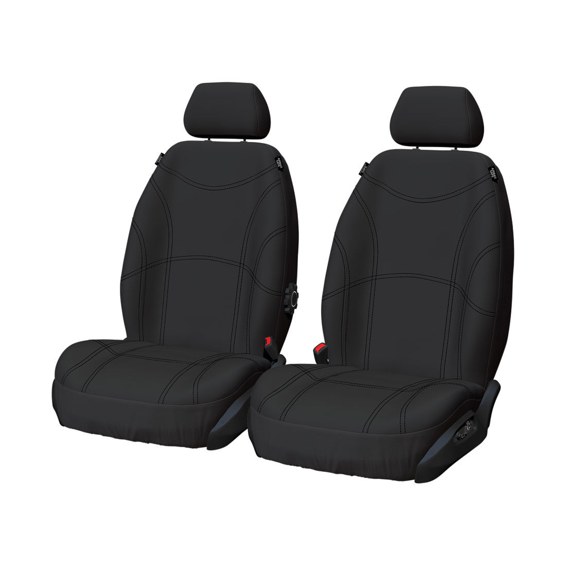 Getaway Neoprene Ready Made Seat Covers Front Pair Black suits Ranger Next Gen, , scanz_hi-res