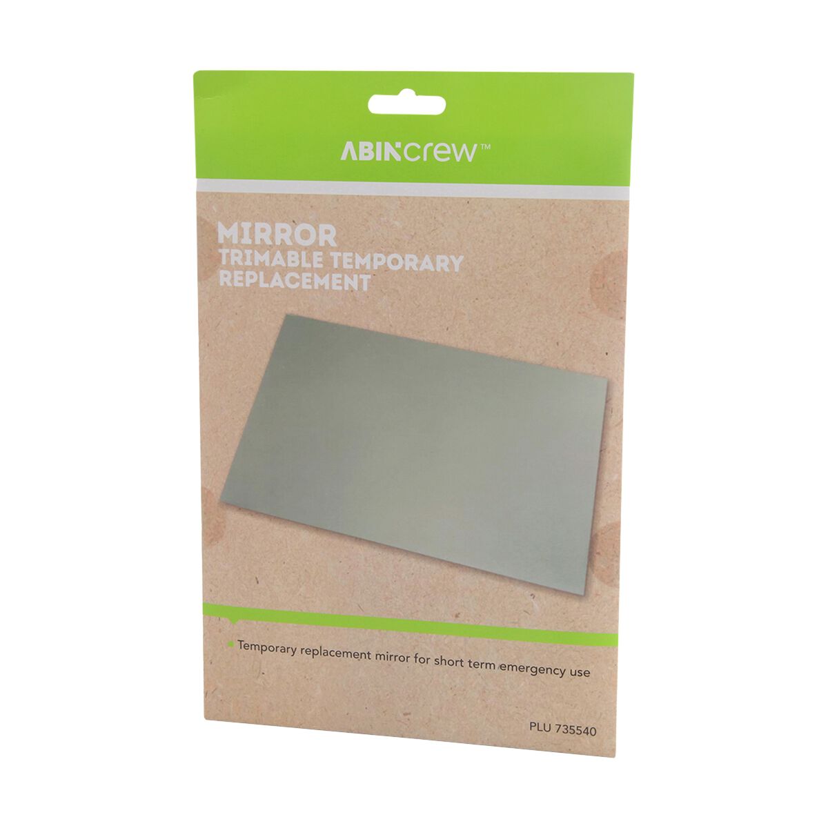 Cabin Crew Trimmable Temporary Replacement Mirror - 175 x 250mm, , scanz_hi-res