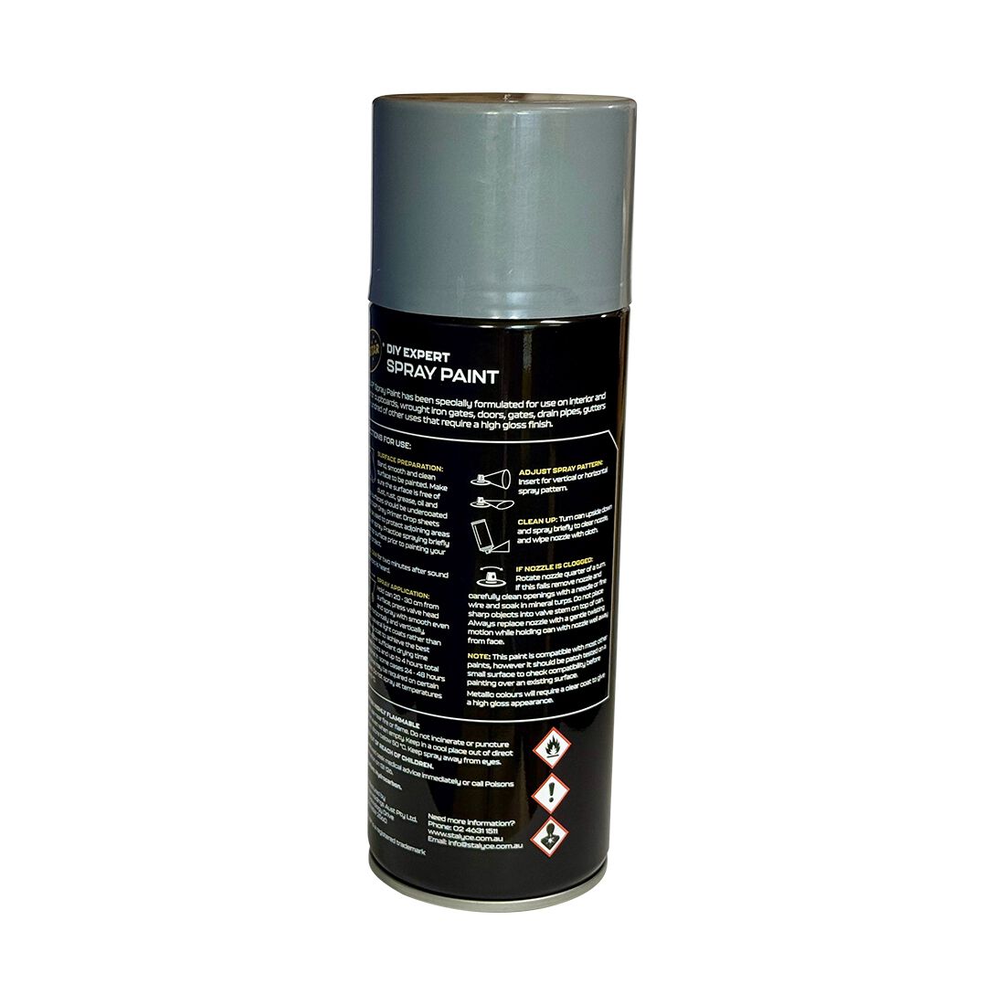 5 Star Enamel Spray Paint Mid Grey 250g, , scanz_hi-res