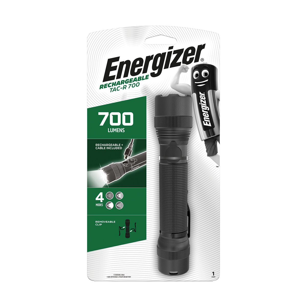 Energizer Rechargeable Torch TAC-R-700 Lumens, , scanz_hi-res