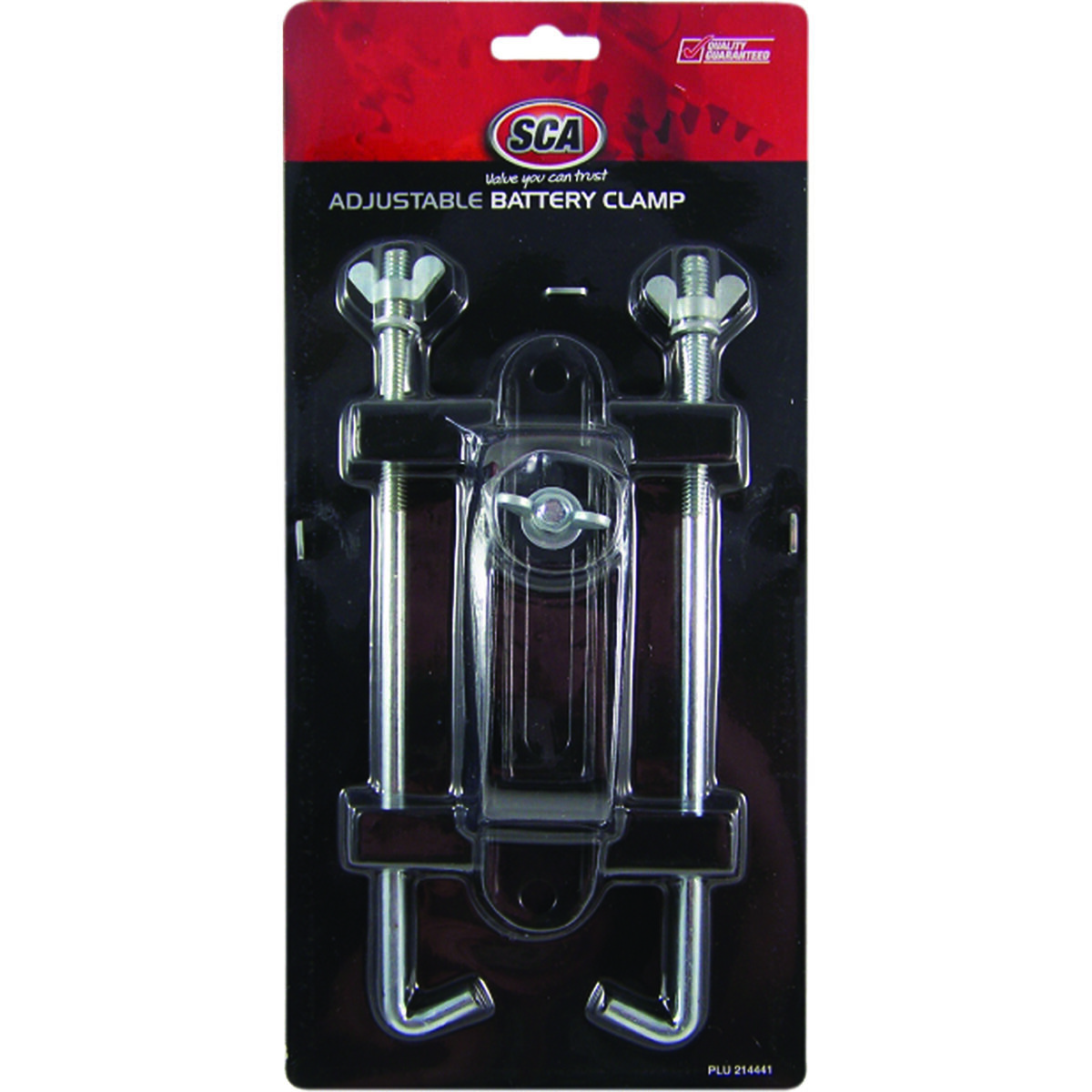 Car battery deals securing clamp