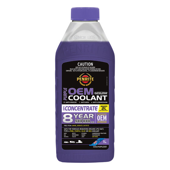 Penrite Purple Long Life Anti Freeze / Anti Boil Concentrate Coolant 1L, , scanz_hi-res