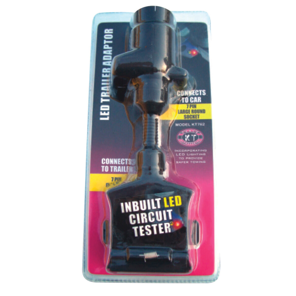 KT Cables Trailer Adaptor - Flat Plug to Large Socket, , scanz_hi-res