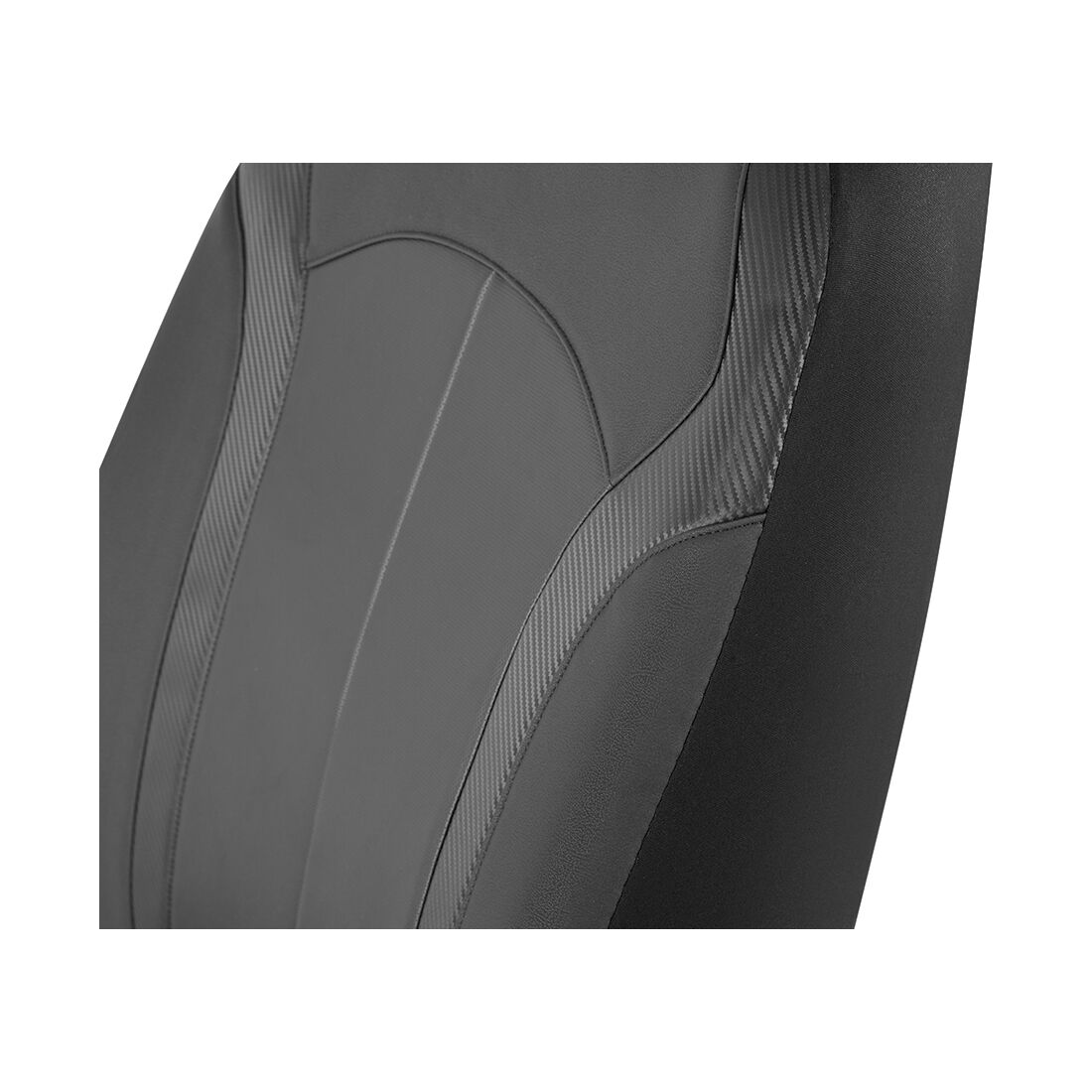 SCA Seat Cover Sports Black Leather Look, Adjustable Headrests, Airbag Compatible, Size 30A, , scanz_hi-res