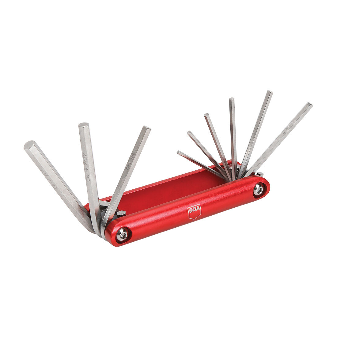 SCA Folding Hex Key Set - SAE, 9 Pieces, , scanz_hi-res