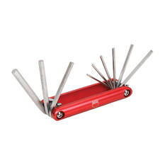 SCA Folding Hex Key Set - SAE, 9 Pieces, , scanz_hi-res