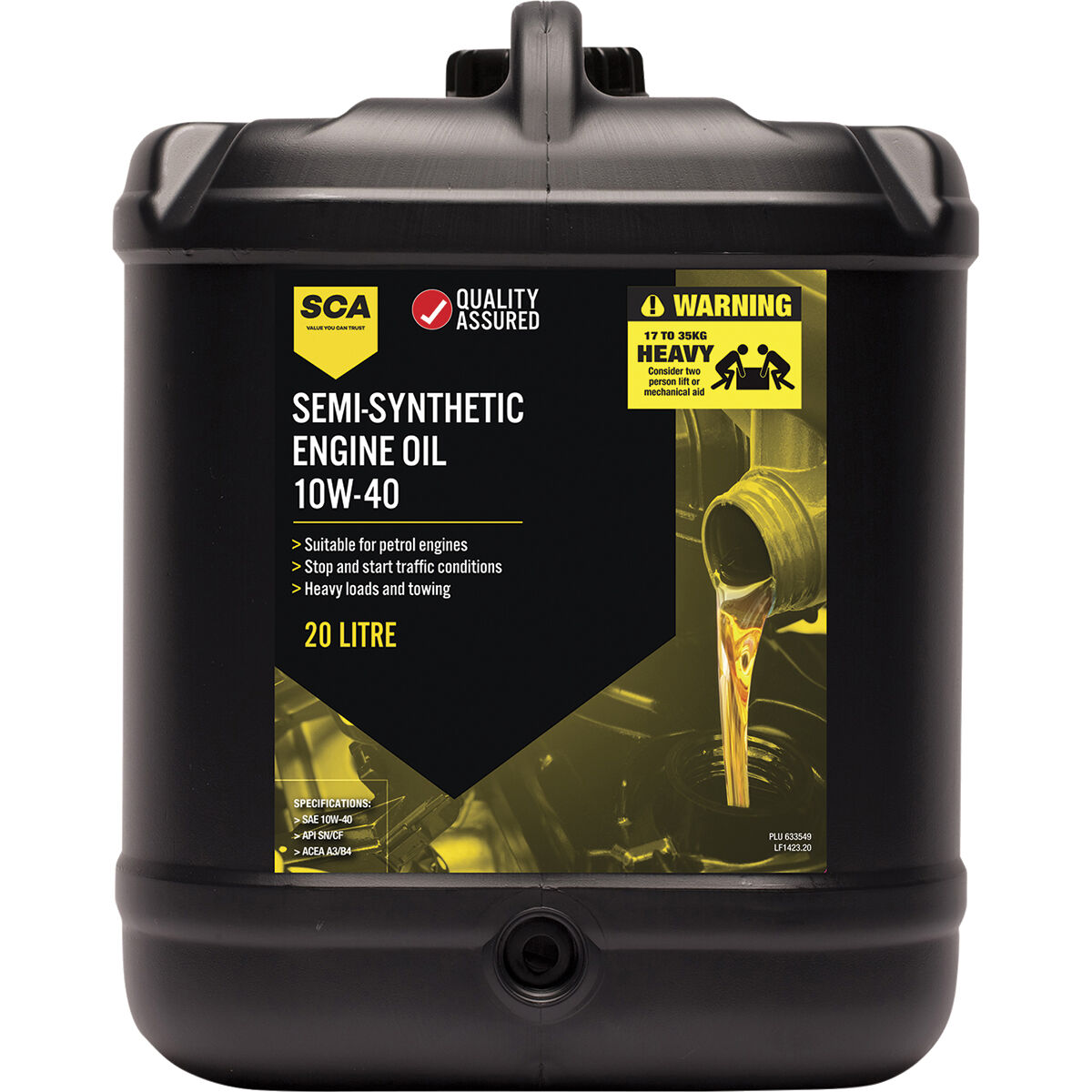 SCA Semi Synthetic Engine Oil 10W-40 20 Litre, , scanz_hi-res