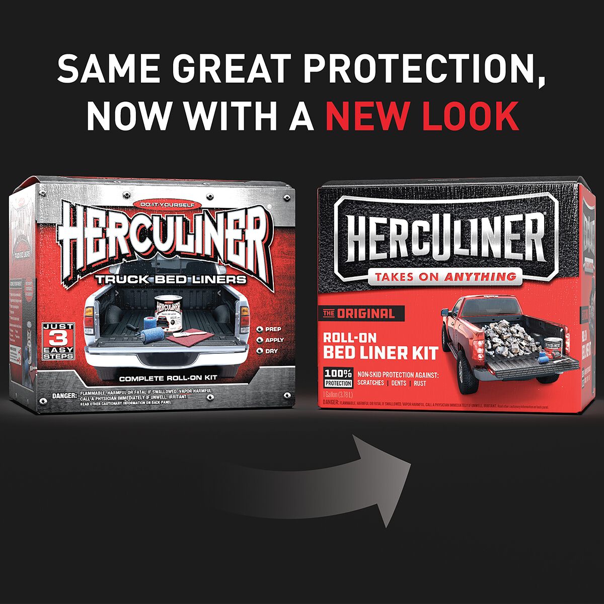 Herculiner Bed Liner Protective Coating Kit with Rollers 3.78 Litres, , scanz_hi-res