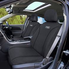 Ridge Ryder Canvas Seat Covers Charcoal/Black 30SAB, , scanz_hi-res