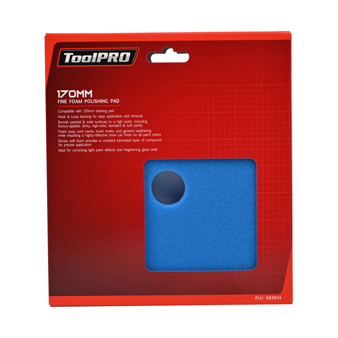 ToolPRO 170mm Fine Foam Polishing Pad Blue, , scanz_hi-res