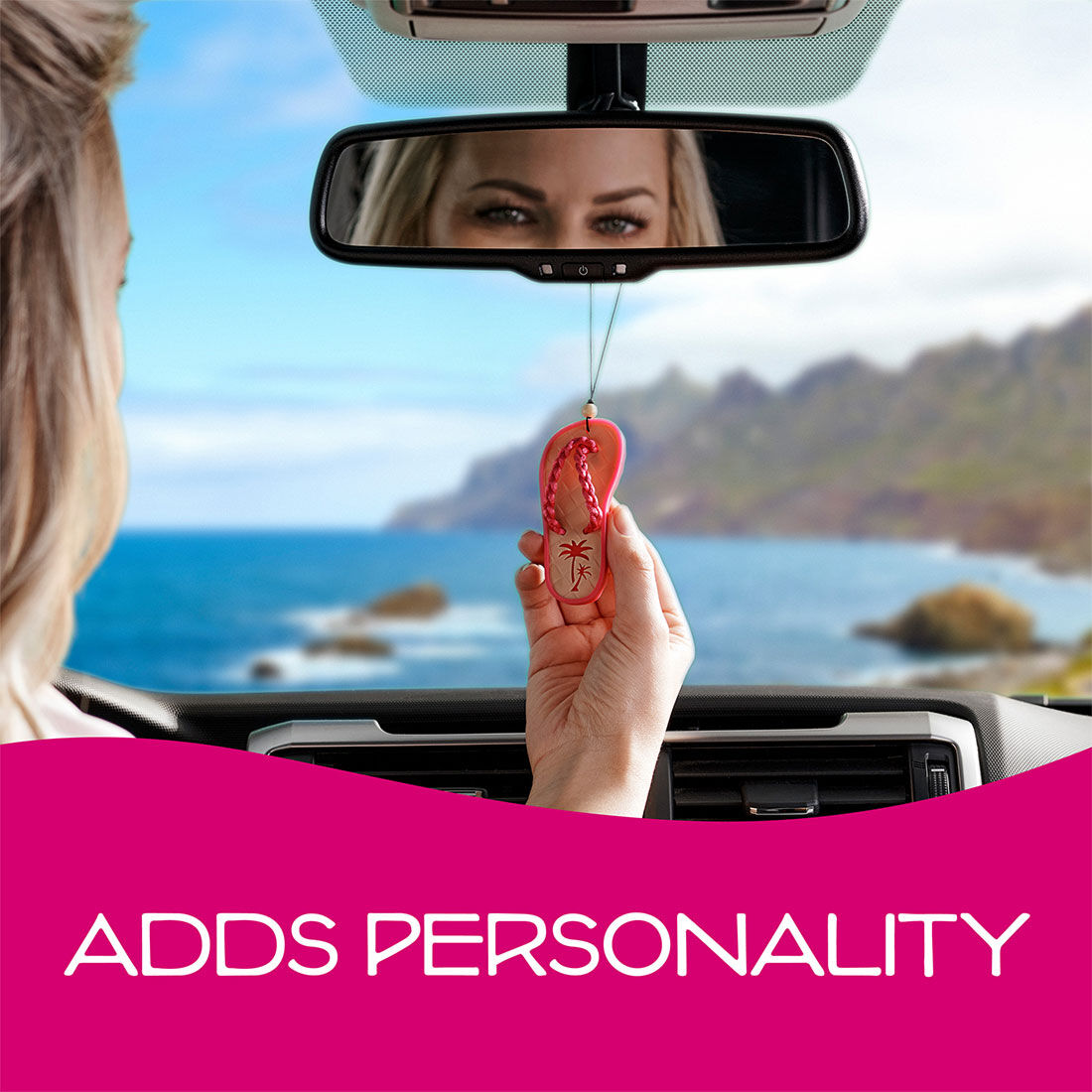 California Scents Novelty Hanging Sandal Coronado Cherry Car Air Freshener 1PK, , scanz_hi-res