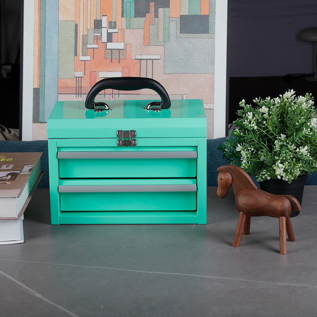 ToolPRO Aqua Mini Tool Chest With Handle, , scanz_hi-res