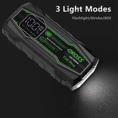 CAROSS T18Pro 12V 1500A Compact Smart Lithium Jump Starter With Built-in 3 Mode Light, , scanz_hi-res