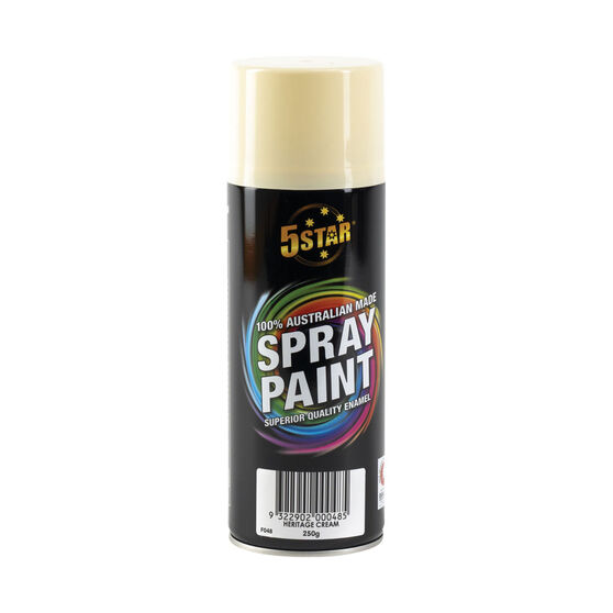 5 Star Enamel Spray Paint Heritage Cream 250g, , scanz_hi-res