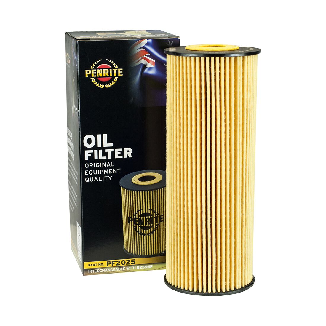 Penrite Oil Filter PF2025 (Interchangeable with R2596P), , scanz_hi-res