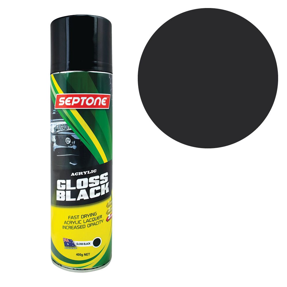 Septone&reg; Acrylic Paint, Gloss Black - 400g, , scanz_hi-res