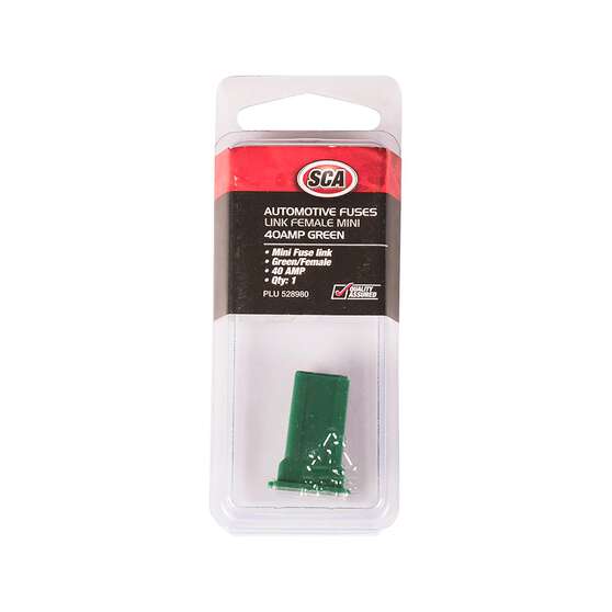 SCA Automotive Fuse Link - Female Mini, 40 Amp, Green, , scanz_hi-res