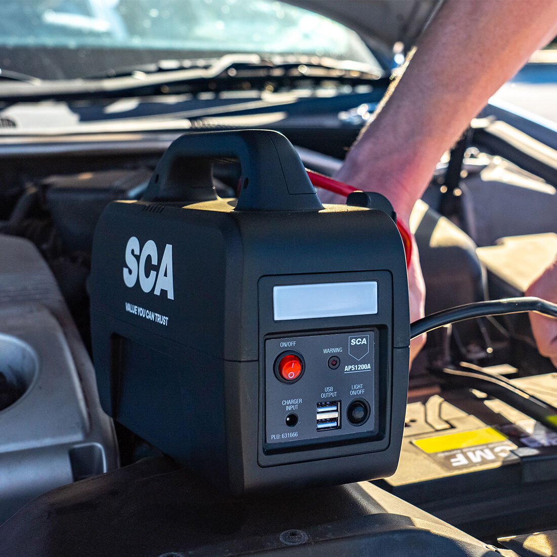 SCA Compact Jump Starter 12V 1200A 6 Cylinder Supercheap Auto
