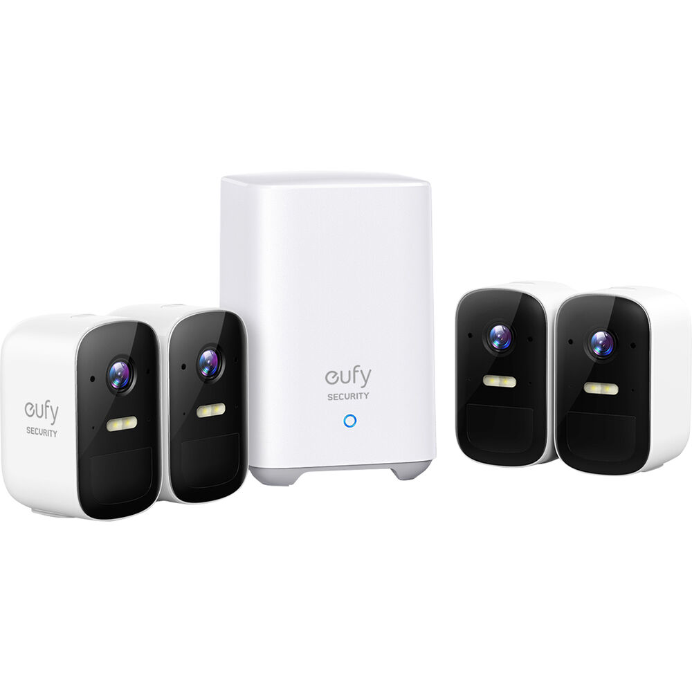 Eufy Wireless 1080p Security Camera system 4 Pack T8833CD2