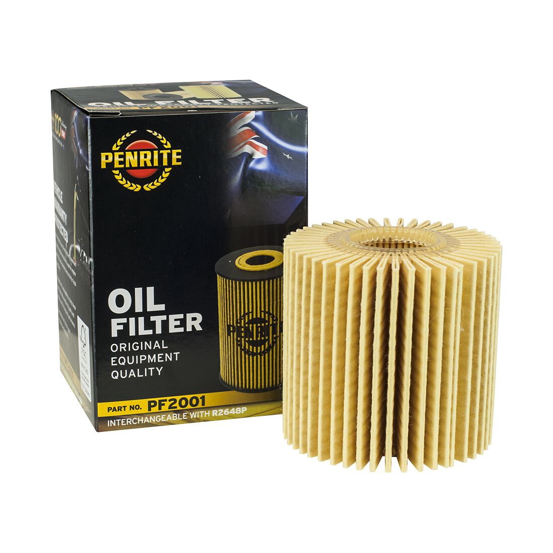 Penrite Oil Filter PF2001 (Interchangeable with R2648P), , scanz_hi-res