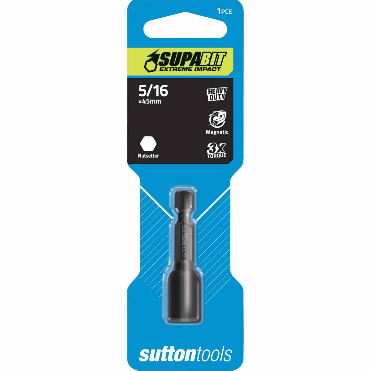 Sutton SupaBit Impact Nutsetter 5/16 Inch 45mm Magnet Power, , scanz_hi-res