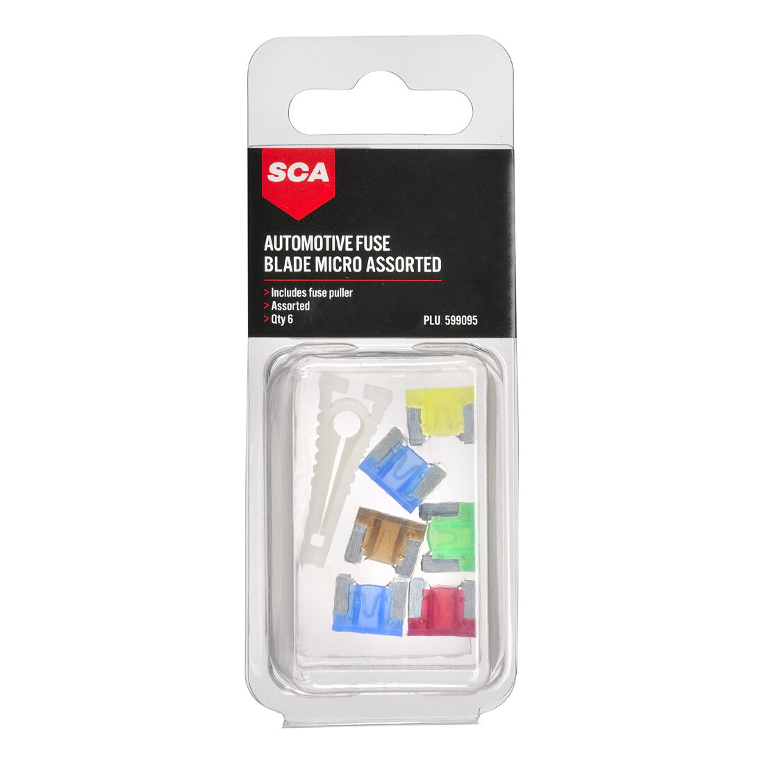 SCA Automotive Fuses - Micro Blade Assorted,  6 Pack, , scanz_hi-res