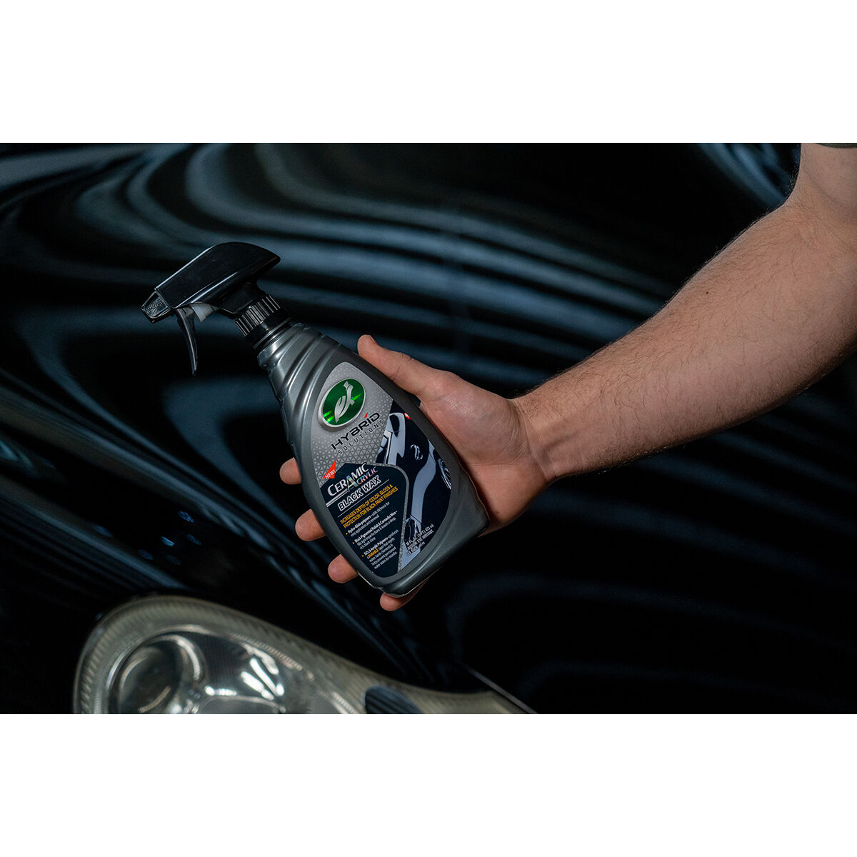 Turtle Wax Hybrid Solutions Ceramic Black Spray Wax 473mL, , scanz_hi-res