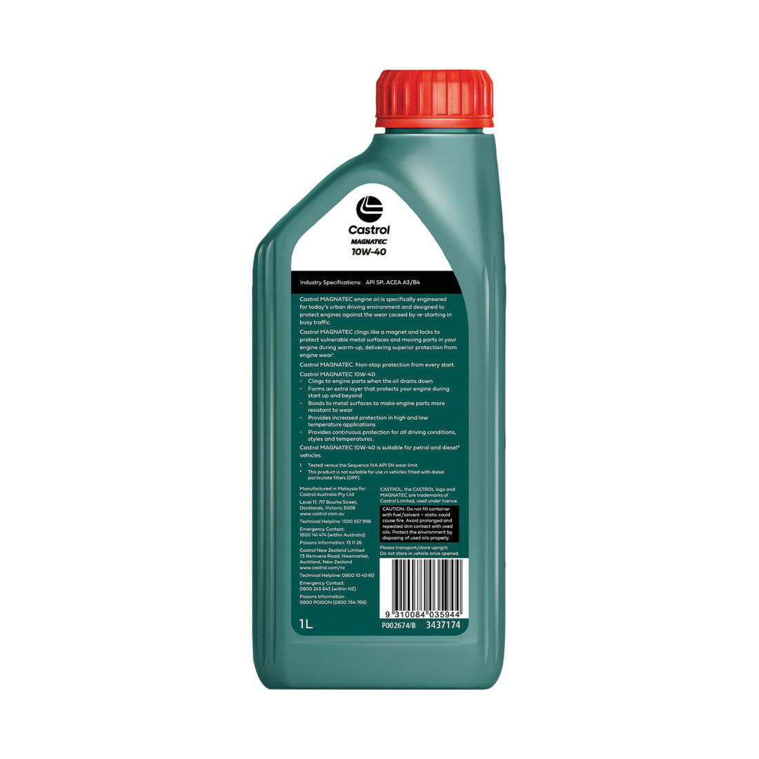 Castrol MAGNATEC Engine Oil, 10W-40, 1 Litre, , scanz_hi-res