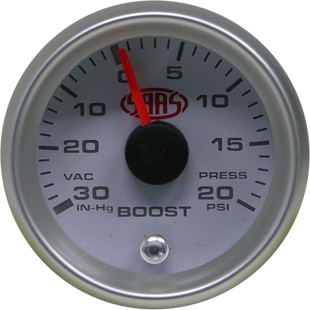 SAAS Boost Gauge White, 52mm Supercheap Auto New Zealand
