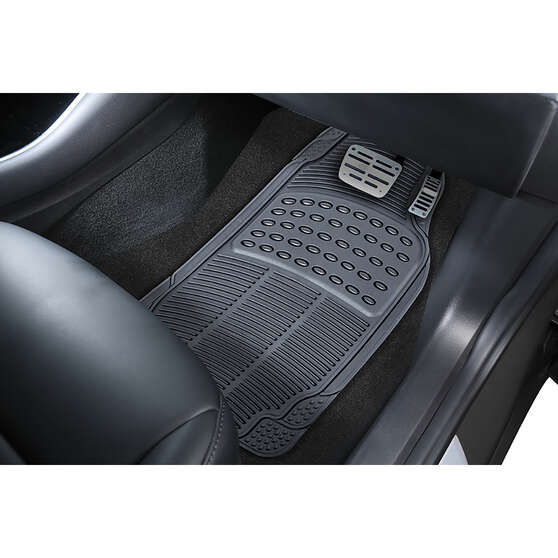 SCA Defend PVC Car Floor Mats - Set of 4, Grey, , scanz_hi-res